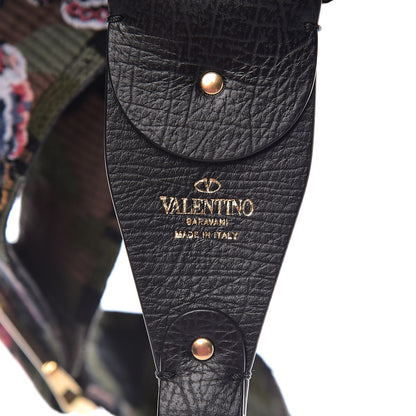 Valentino Garavani Canvas Camubutterfly Rockstud Guitar Strap Multicolor 3 of 4