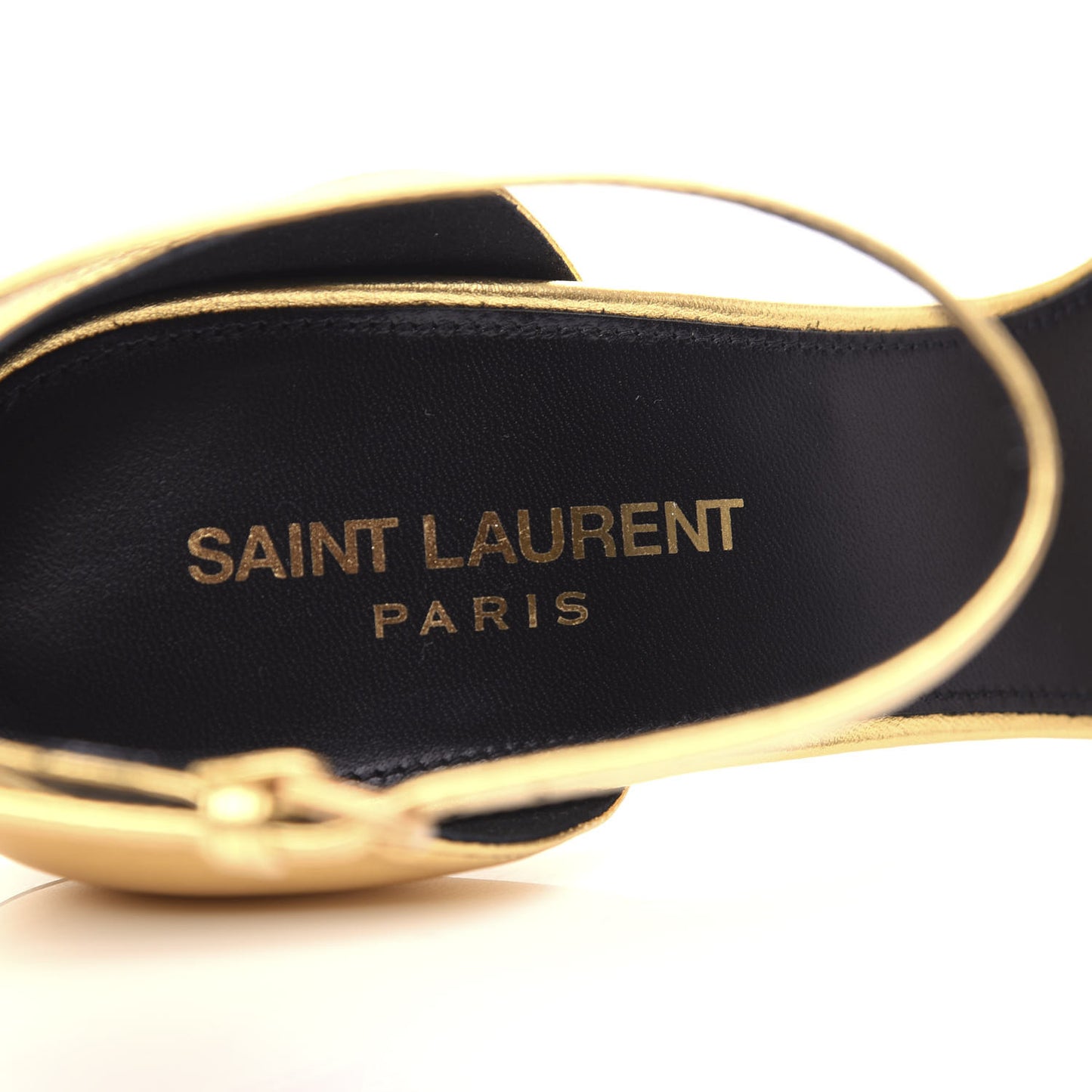 Calfskin Opyum 85 Sandals 38.5 Oro
