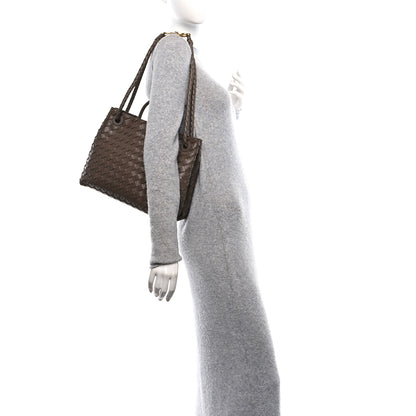 Bottega Veneta Nappa Intrecciato Medium Andiamo Shoulder Bag Taupe Grey 2 of 12