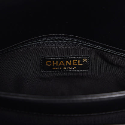 Chanel Lambskin Quilted Large CC Unchained Crossbody Black 7 of 8