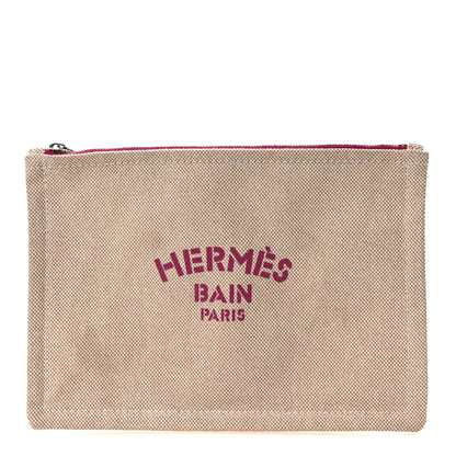 Hermes Toile Small Bain New Yachting Case Bougainvillier 1 of 8