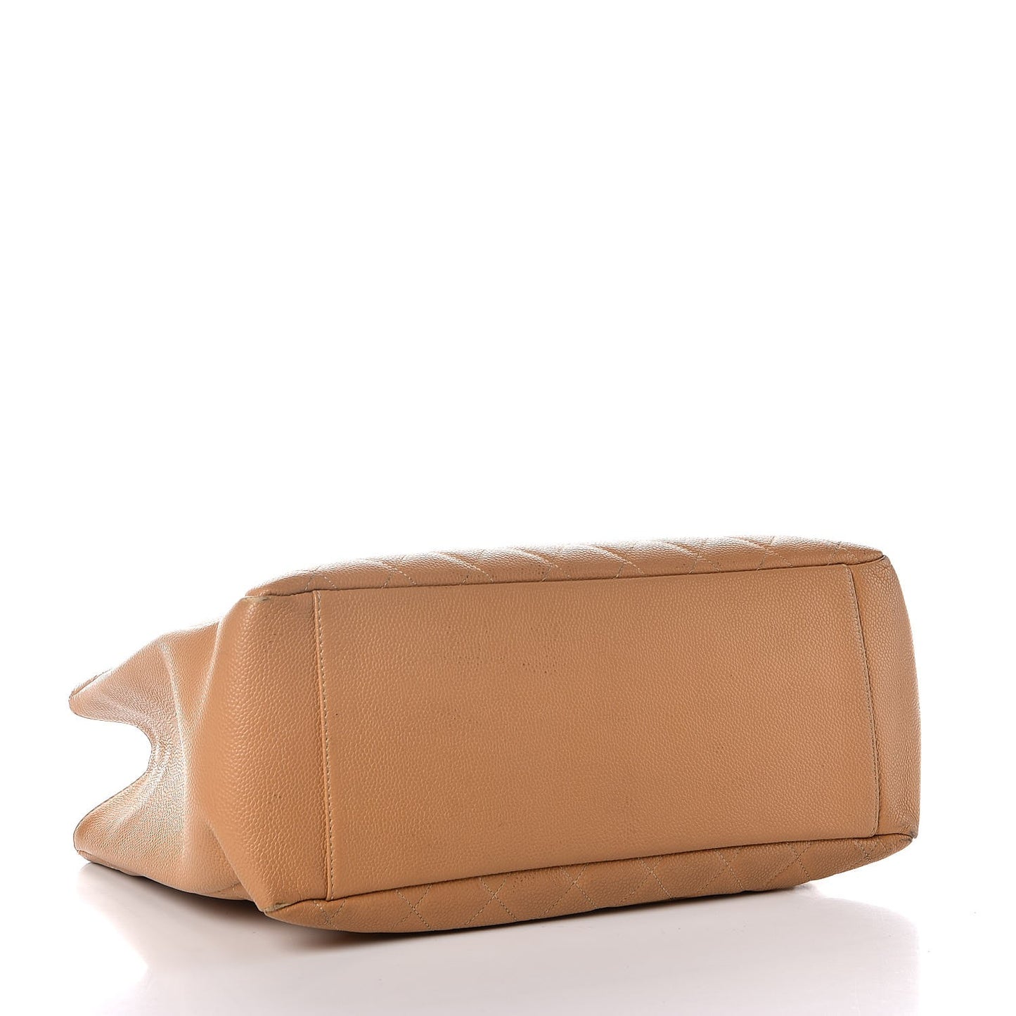 Caviar Quilted Grand Shopping Tote GST Beige