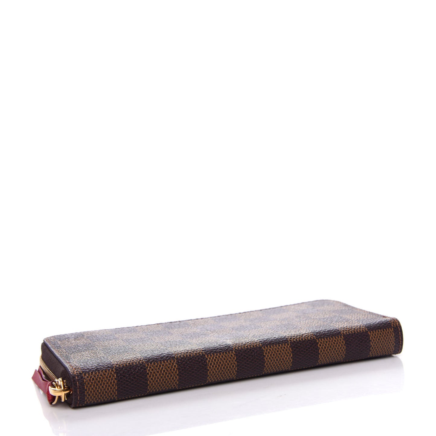 Damier Ebene Clemence Wallet Cherry