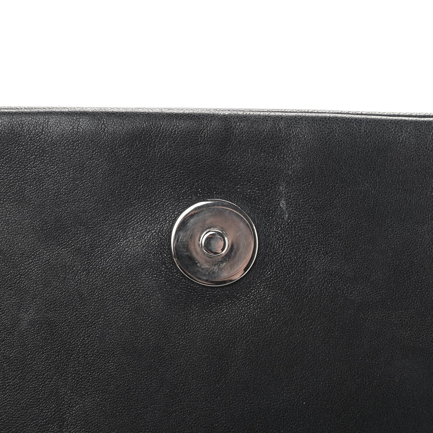 Lambskin Studded CC East West Flap Black