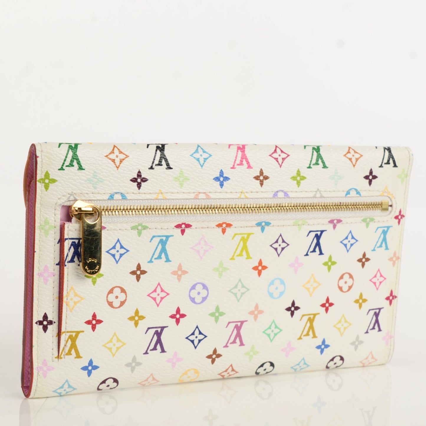 Monogram Multicolor Eugenie Wallet White Litchi