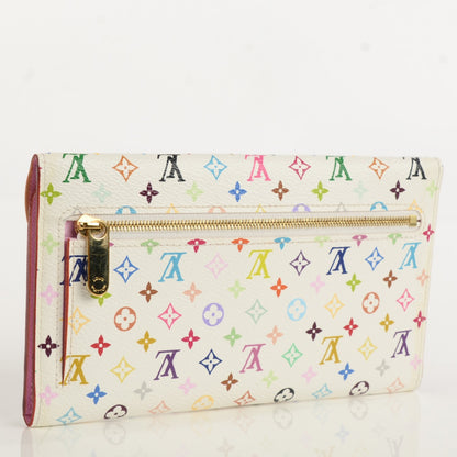 Louis Vuitton Monogram Multicolor Eugenie Wallet White Litchi 3 of 8