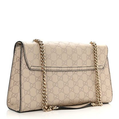Gucci Guccissima Signature Medium Emily Chain Shoulder Bag Mystic White 3 of 12