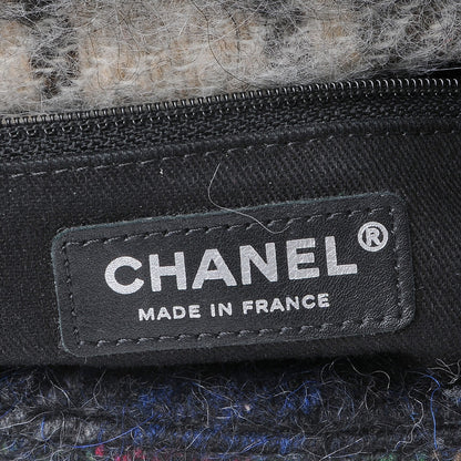 Chanel Mohair Quilted Tartan Day Flap Dark Multicolor 6 of 9