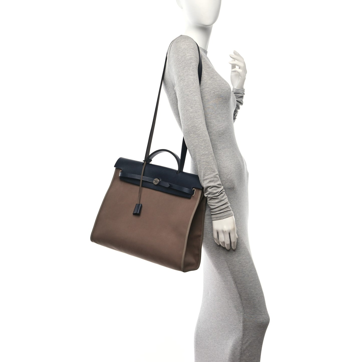 Toile Officier Vache Hunter Herbag Zip 39 MM Etoupe Bleu Indigo
