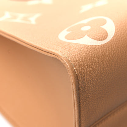 Louis Vuitton Empreinte Monogram Giant Onthego MM Arizona Creme 10 of 11