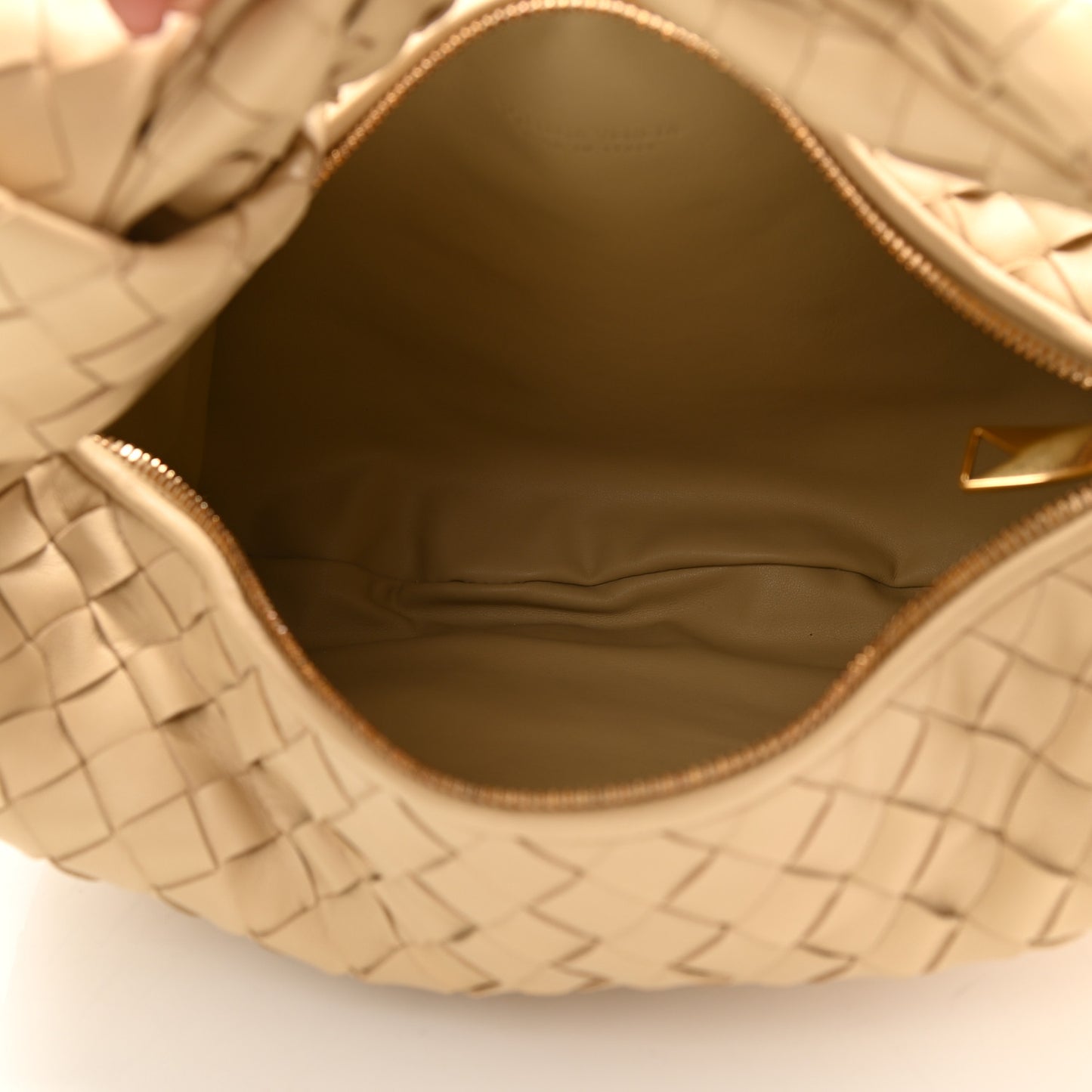 Nappa Intrecciato Teen Jodie Hobo Porridge