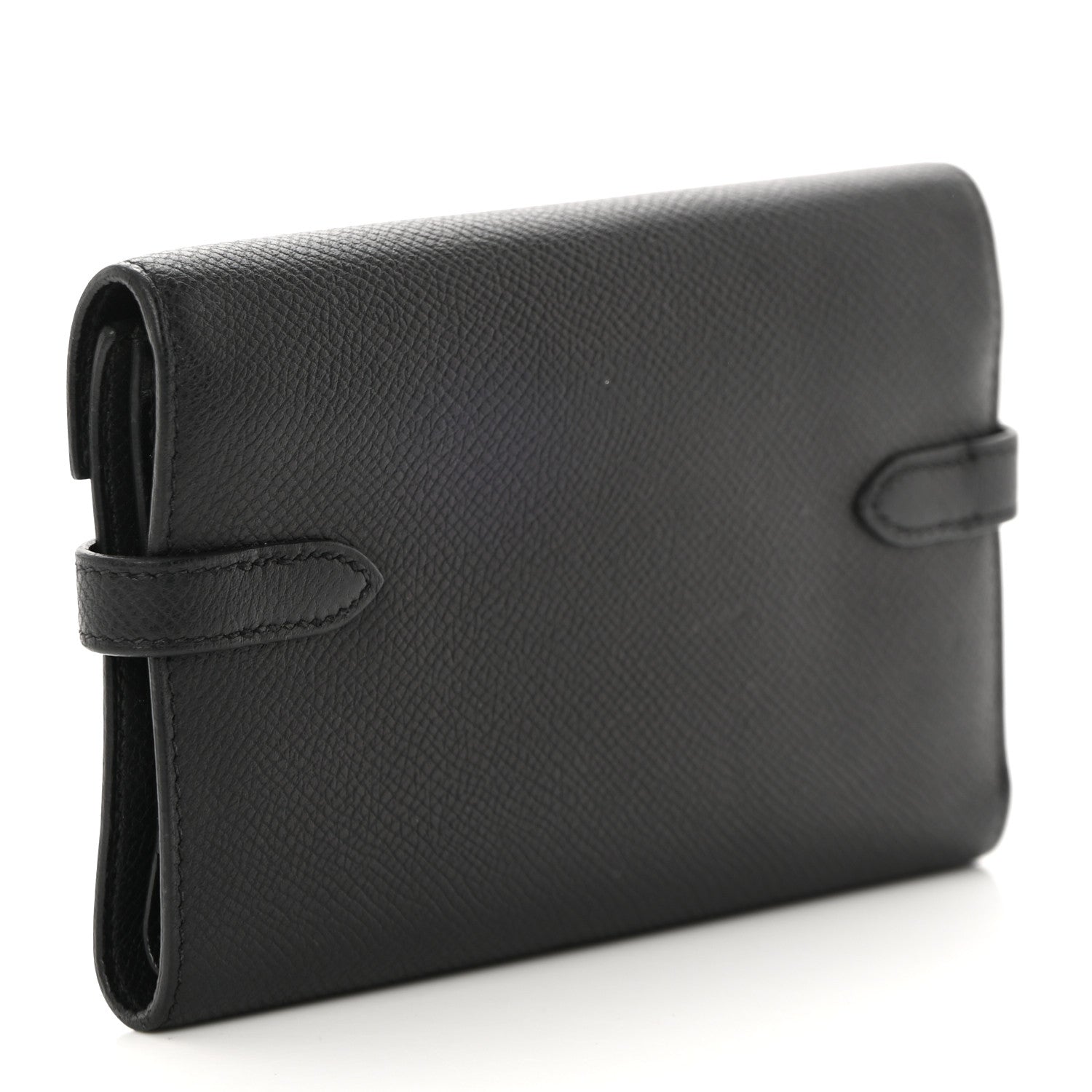 Hermes Epsom Medium Kelly Wallet Black 3 of 11