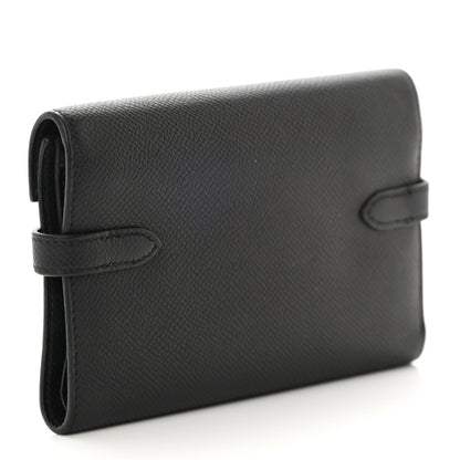 Hermes Epsom Medium Kelly Wallet Black 3 of 11