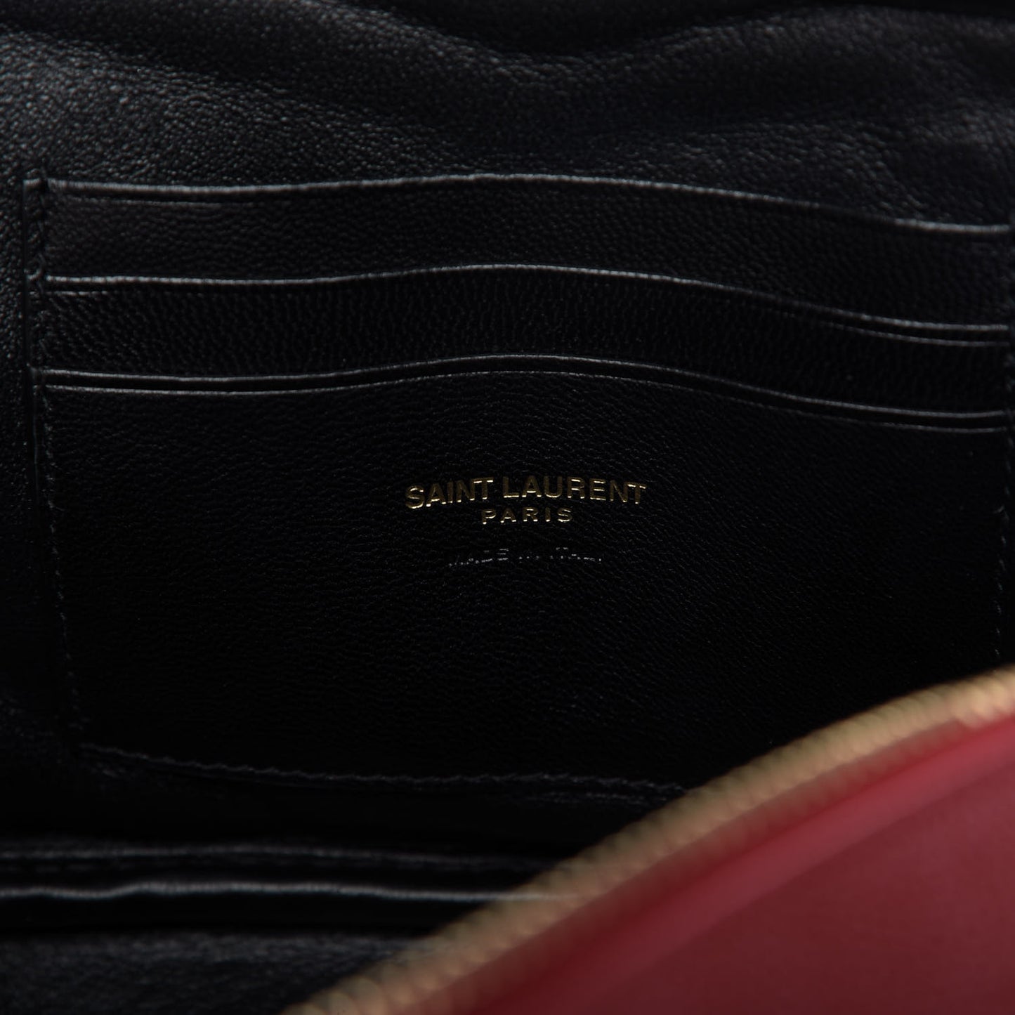 Grain De Poudre Matelasse Monogram Mini Lou Camera Bag Eros Red