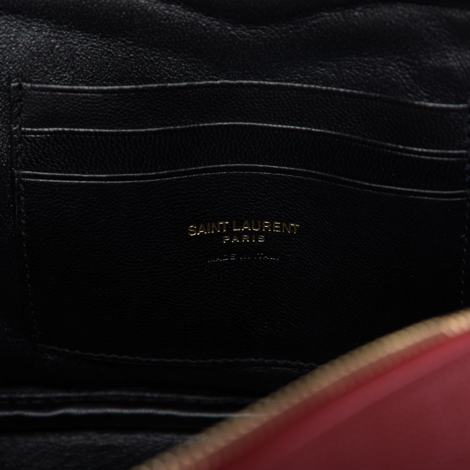 Saint Laurent Grain De Poudre Matelasse Monogram Mini Lou Camera Bag Eros Red 8 of 9