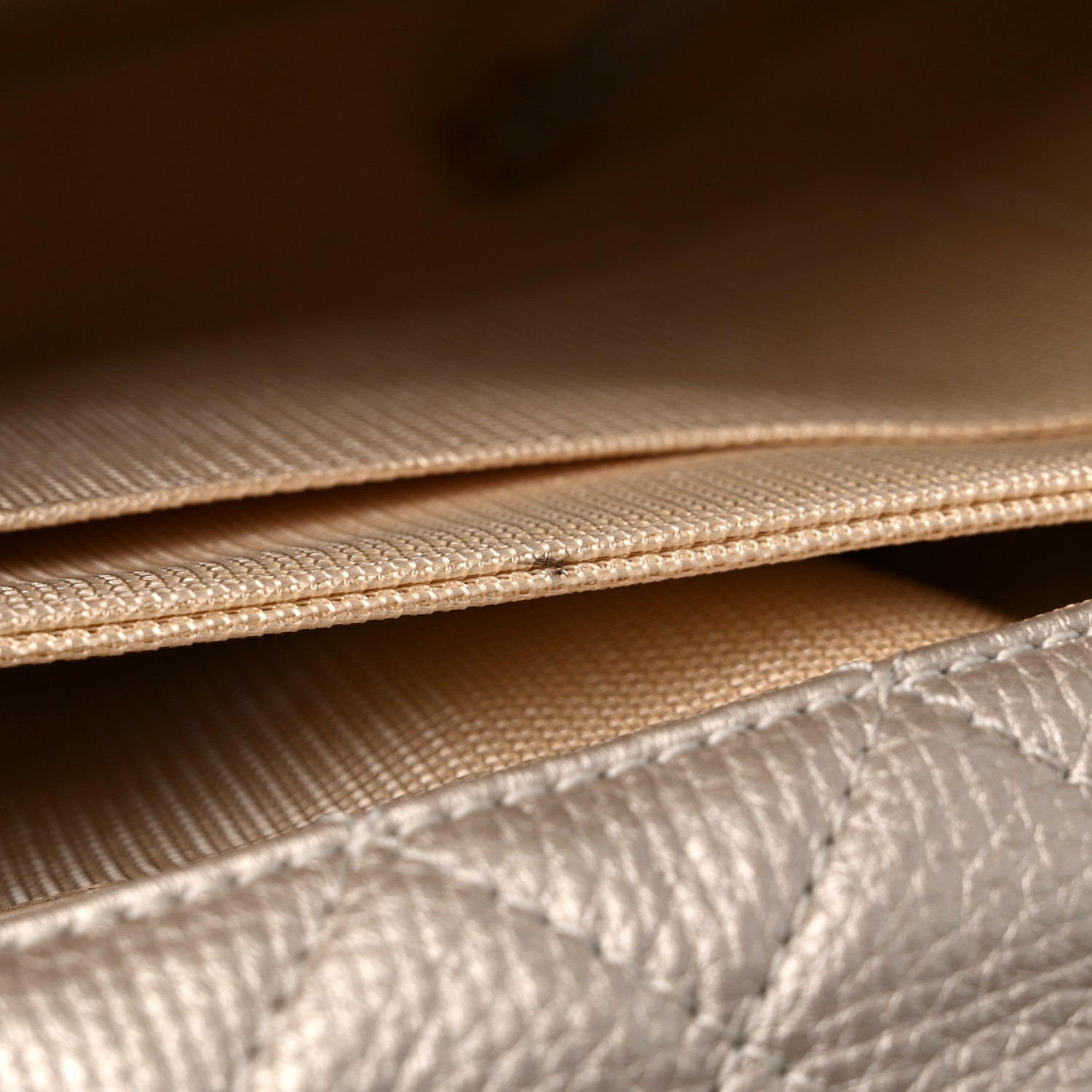 Chanel Metallic Calfskin Quilted XXL Travel Flap Bag Gold 14 of 15