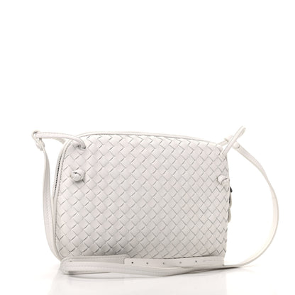 Bottega Veneta Nappa Intrecciato Nodini Crossbody Messenger White 3 of 9