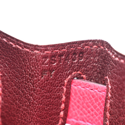 Hermes Epsom Verso Kelly Sellier 28 Framboise Prune 6 of 13