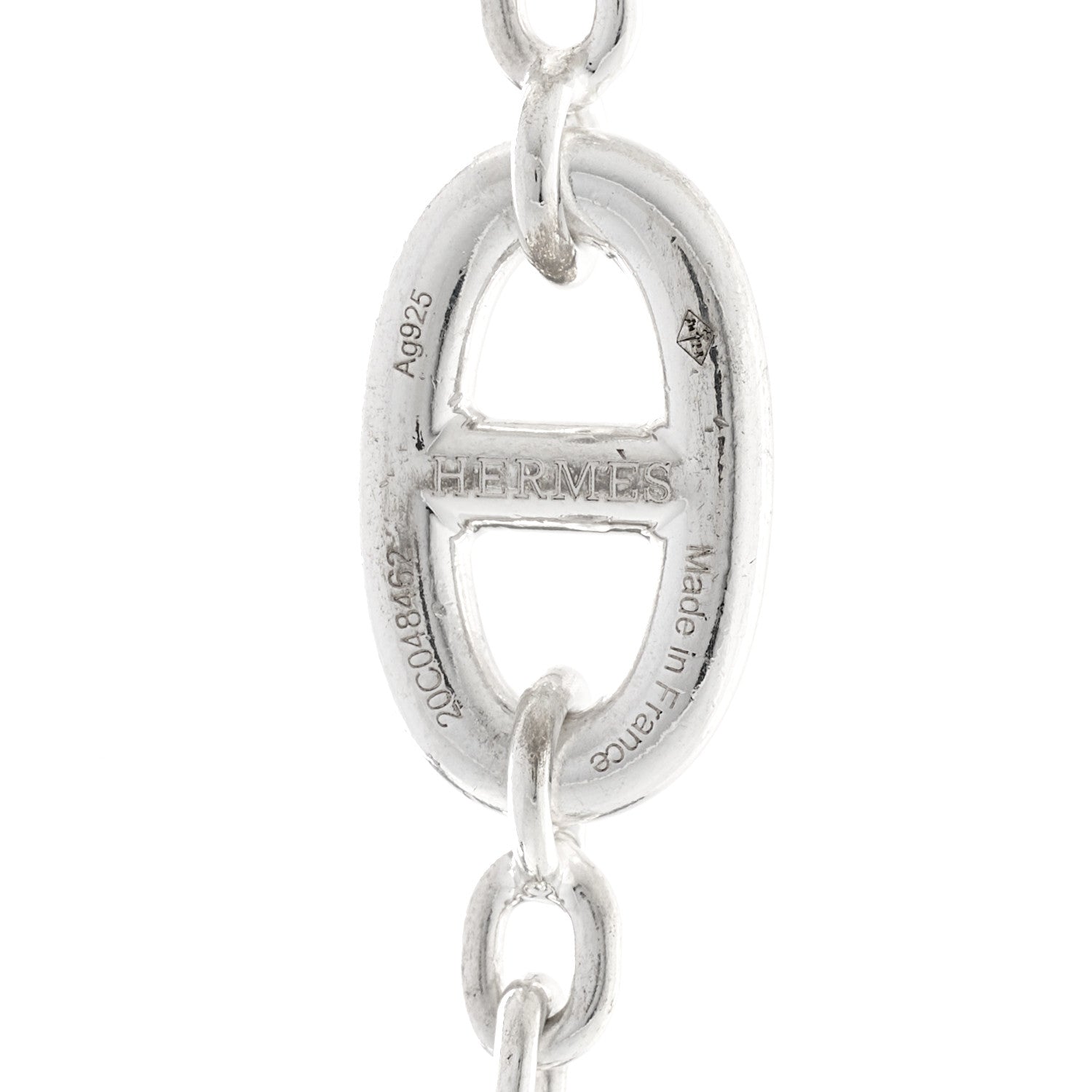 Hermes Sterling Silver Farandole Necklace 160 4 of 6