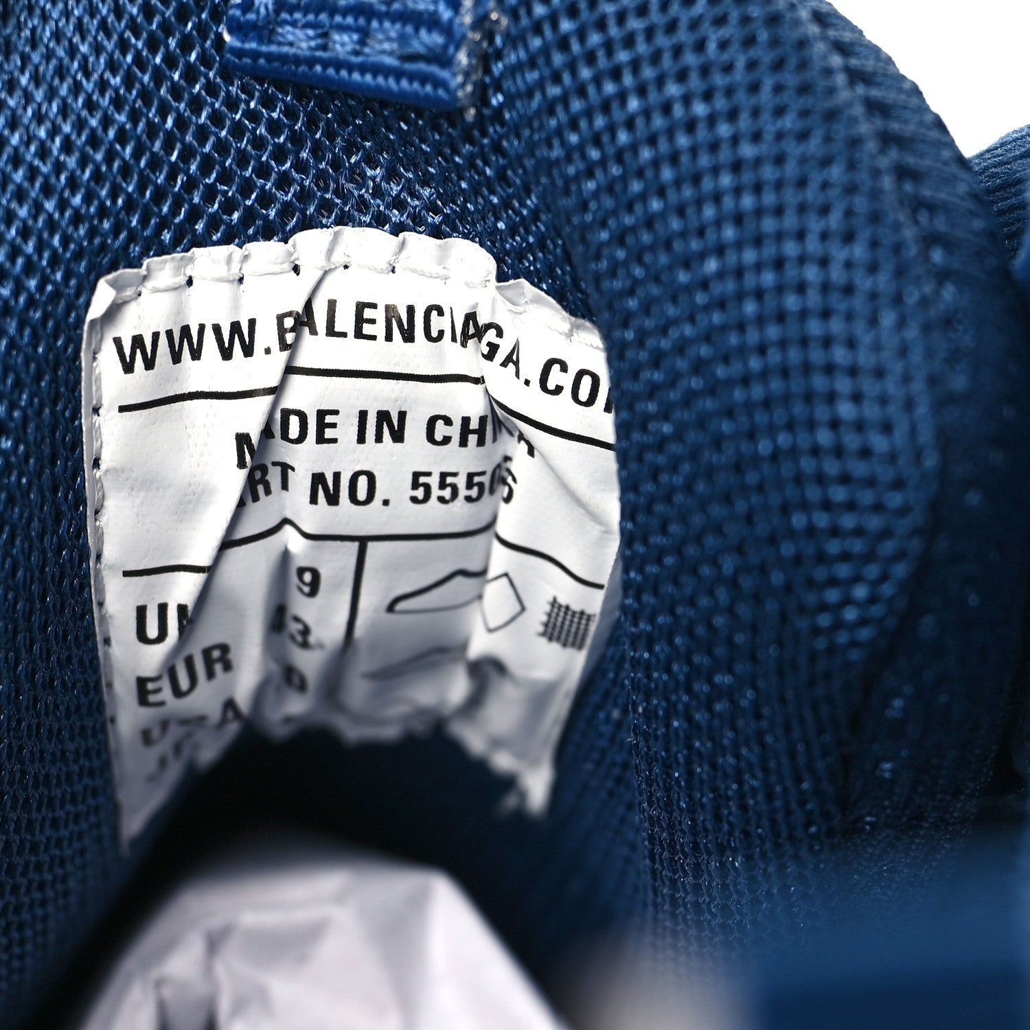 Balenciaga Mesh Nylon Mens Track LED Sneakers 43 Blue Grey White 7 of 8