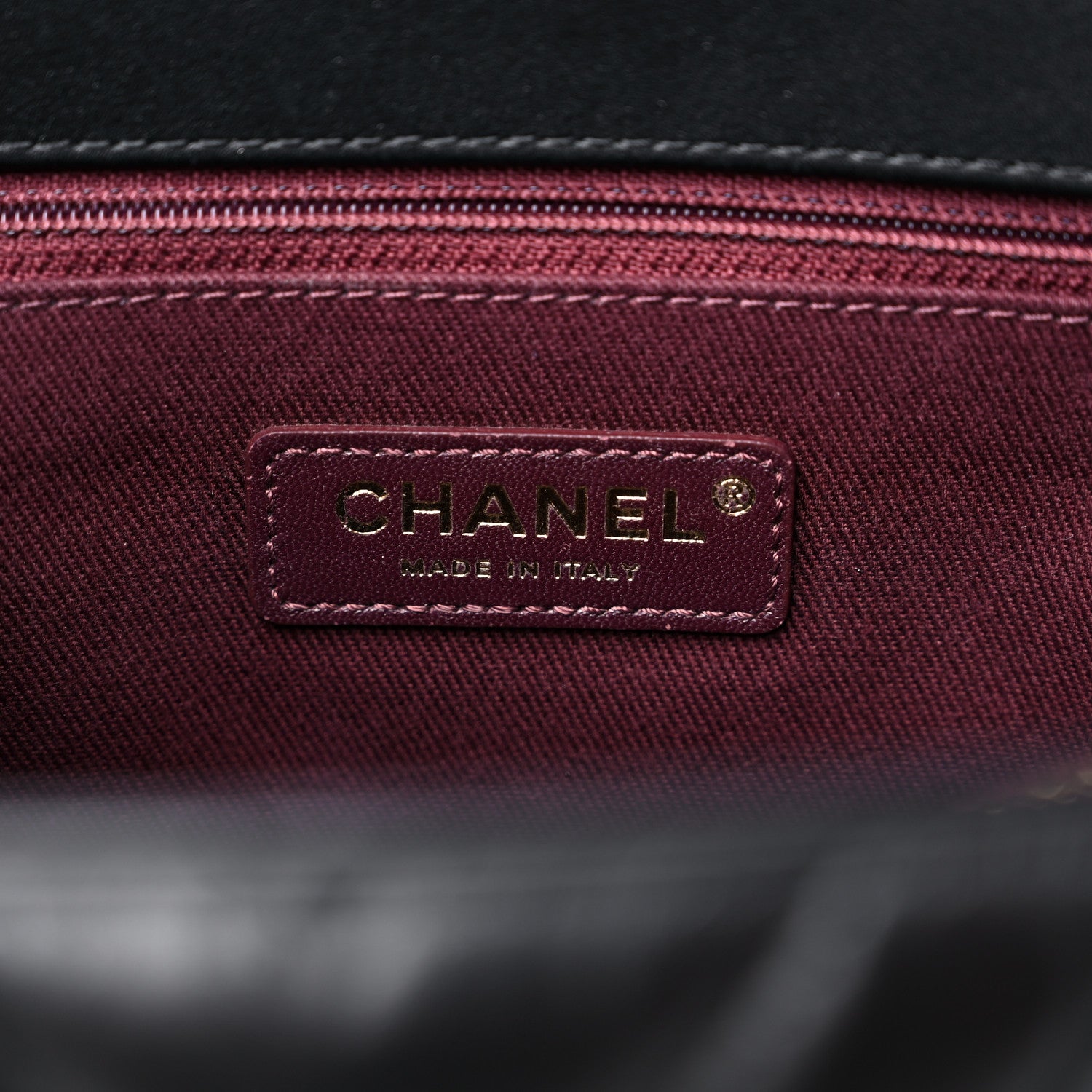 Chanel Calfskin Chevron Quilted Medium Coco Handle Flap Black 6 of 13