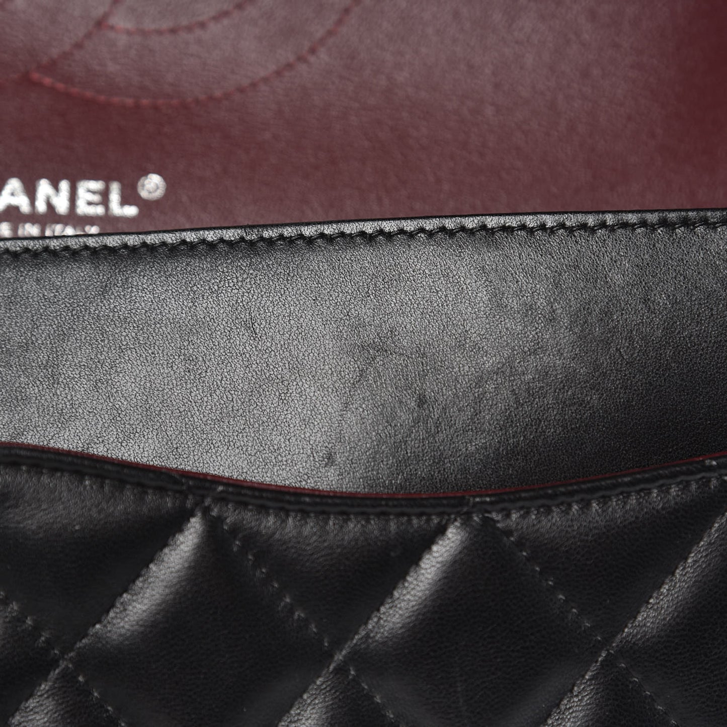 Lambskin Quilted Jumbo Double Flap Black