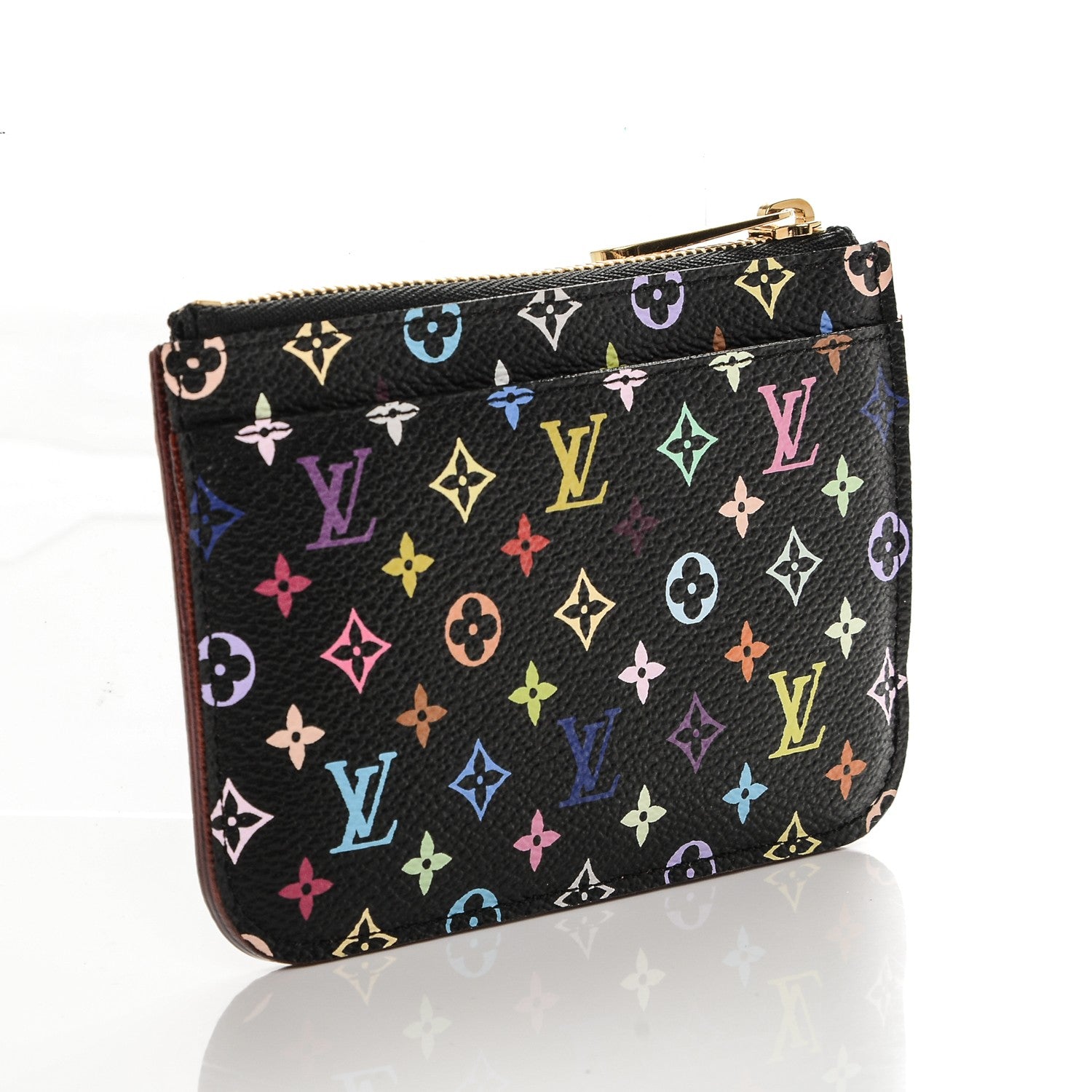 Louis Vuitton Monogram Multicolor Key Pouch Black Grenade 3 of 6