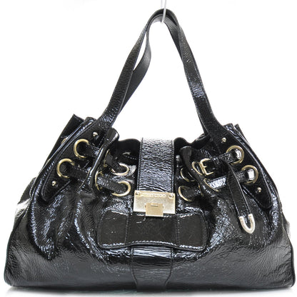 Jimmy Choo Crushed Patent Leather Ramona Tote Black 1 of 9