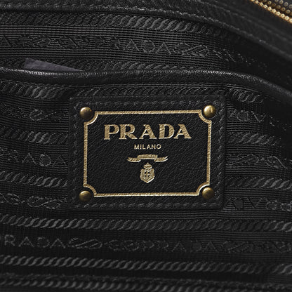 Prada Vitello Daino Tote Black 6 of 10