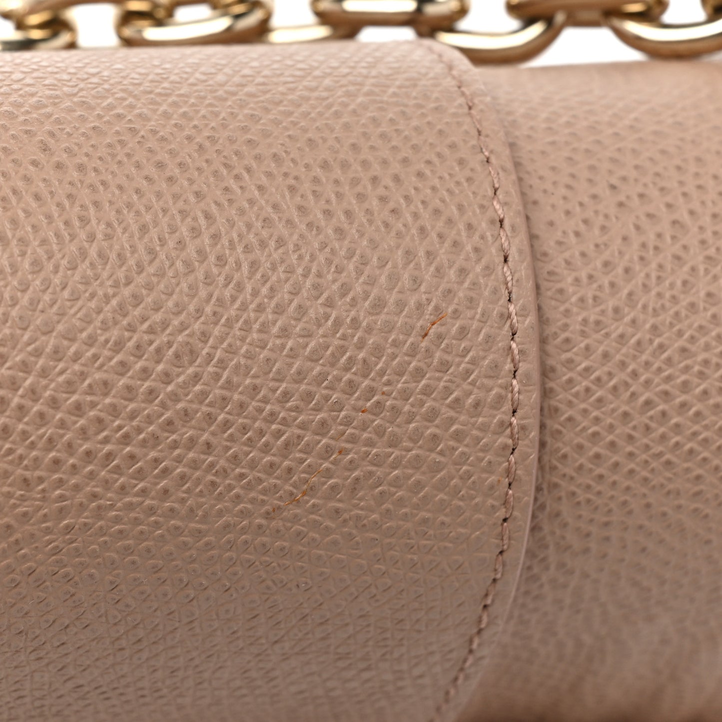 Grained Calfskin 30 Montaigne Chain Flap Bag Blush