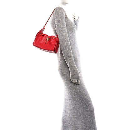 Chanel Caviar Quilted Mini Chanel 25 Handbag Red 2 of 11