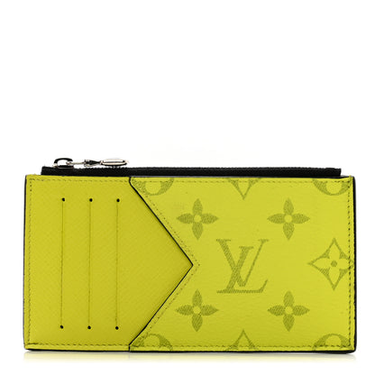 Louis Vuitton Monogram Taiga Coin Card Holder Yellow 1 of 7