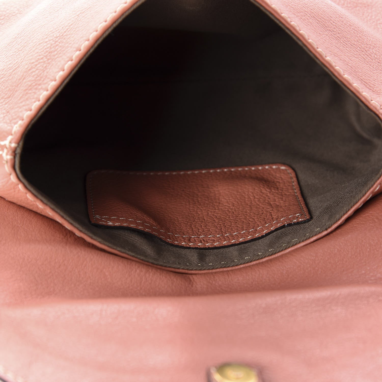 Chloe Calfskin Marcie Pochette Crossbody Bag Coral 5 of 10