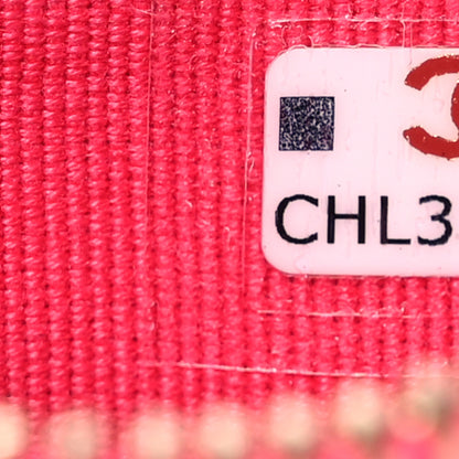 Chanel Patent Chevron Quilted Boy Zip Card Holder Neon Pink 9 of 11
