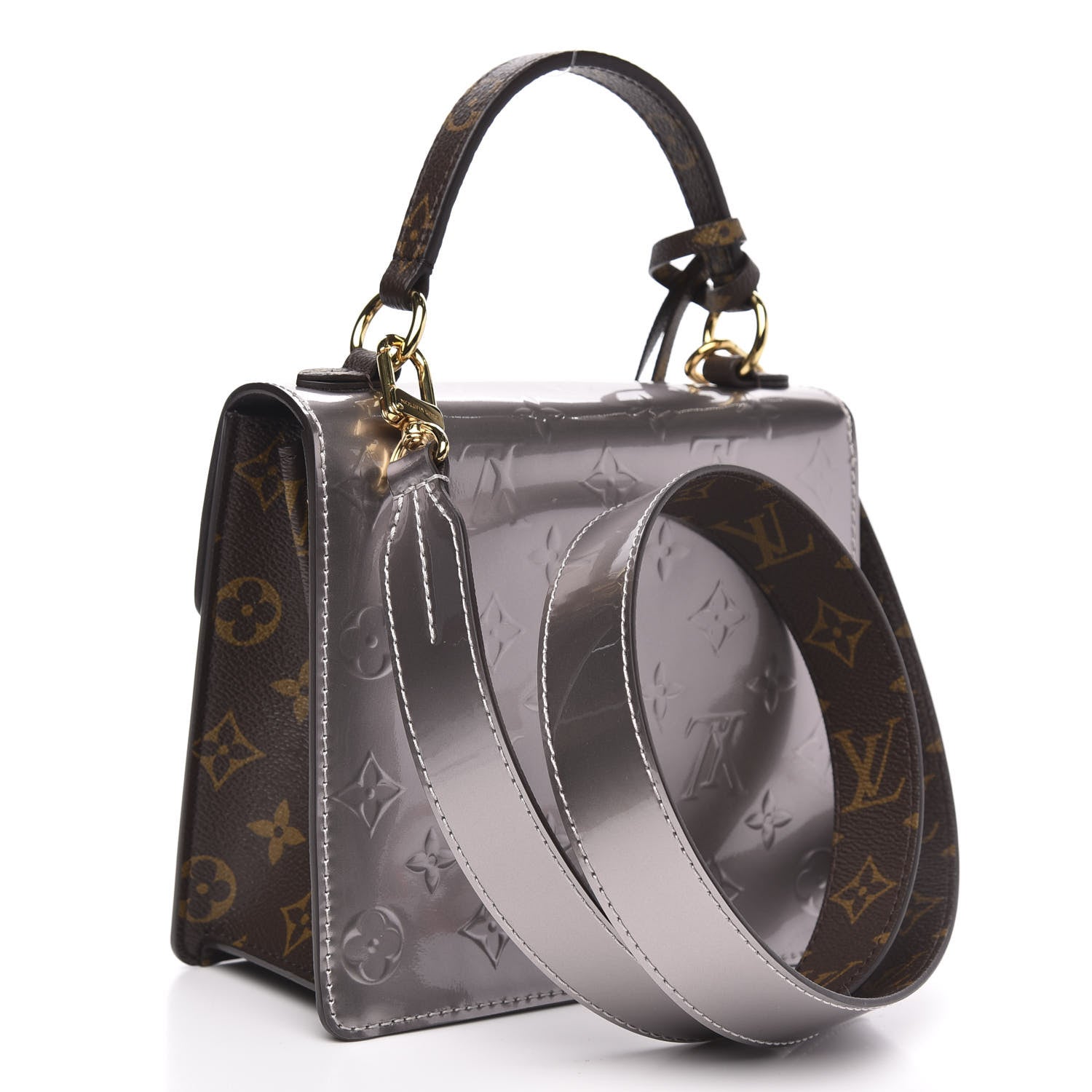 Louis Vuitton Vernis Epi Monogram Spring Street Bitume Metallise 3 of 9