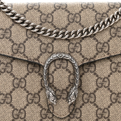 Gucci GG Supreme Monogram Mini Dionysus Chain Wallet Beige Taupe 10 of 11