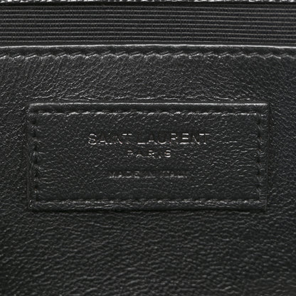 Saint Laurent Grain De Poudre Medium Classic Monogram Monochrome Kate Satchel Black 6 of 13