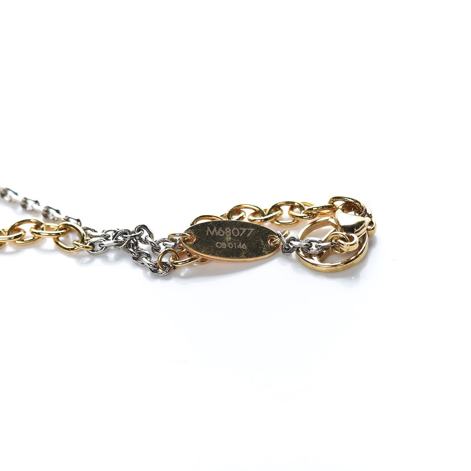 Louis Vuitton Logomania Bracelet Silver Gold 5 of 6