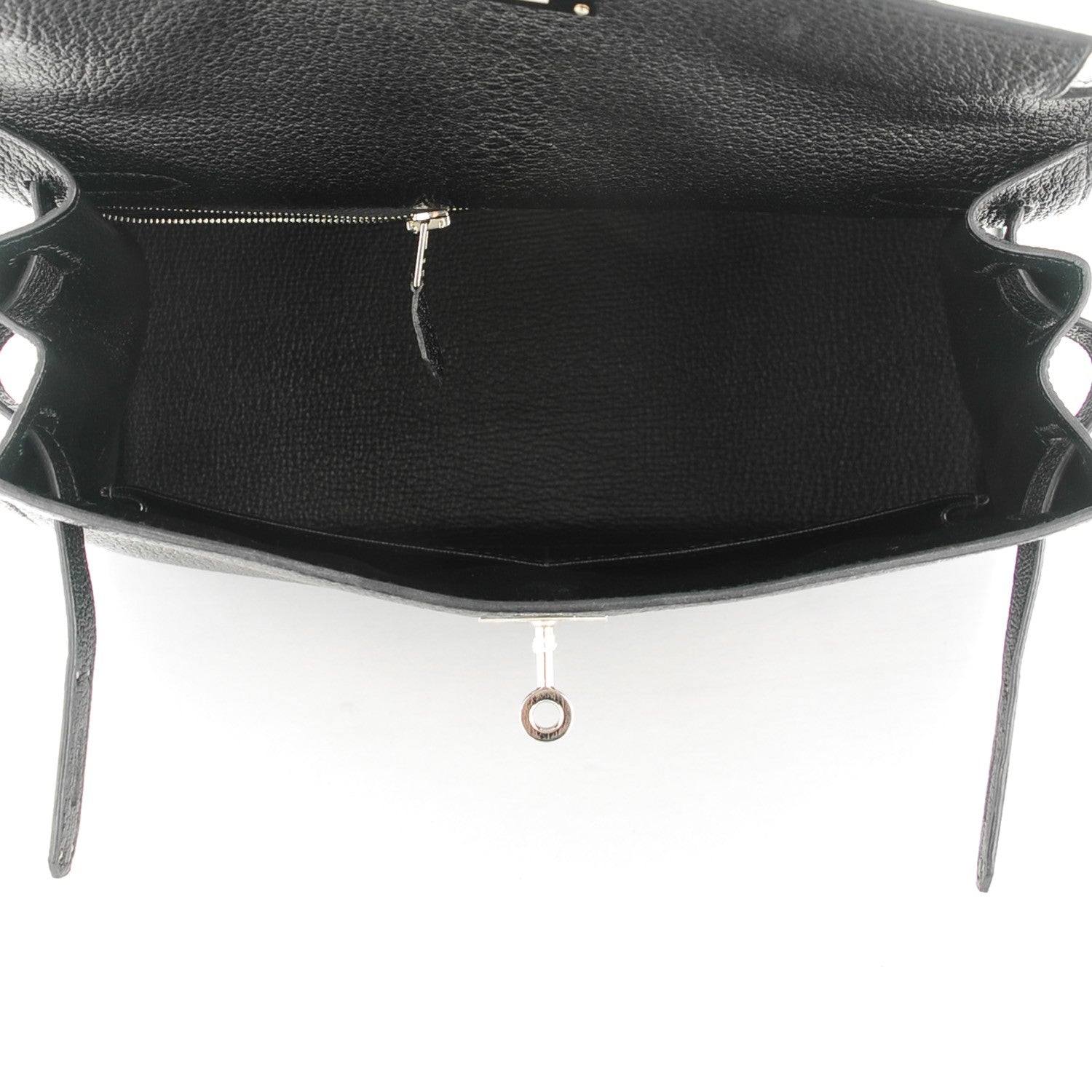 Hermes Chevre de Coromandel Kelly Sellier 28 Black 7 of 24