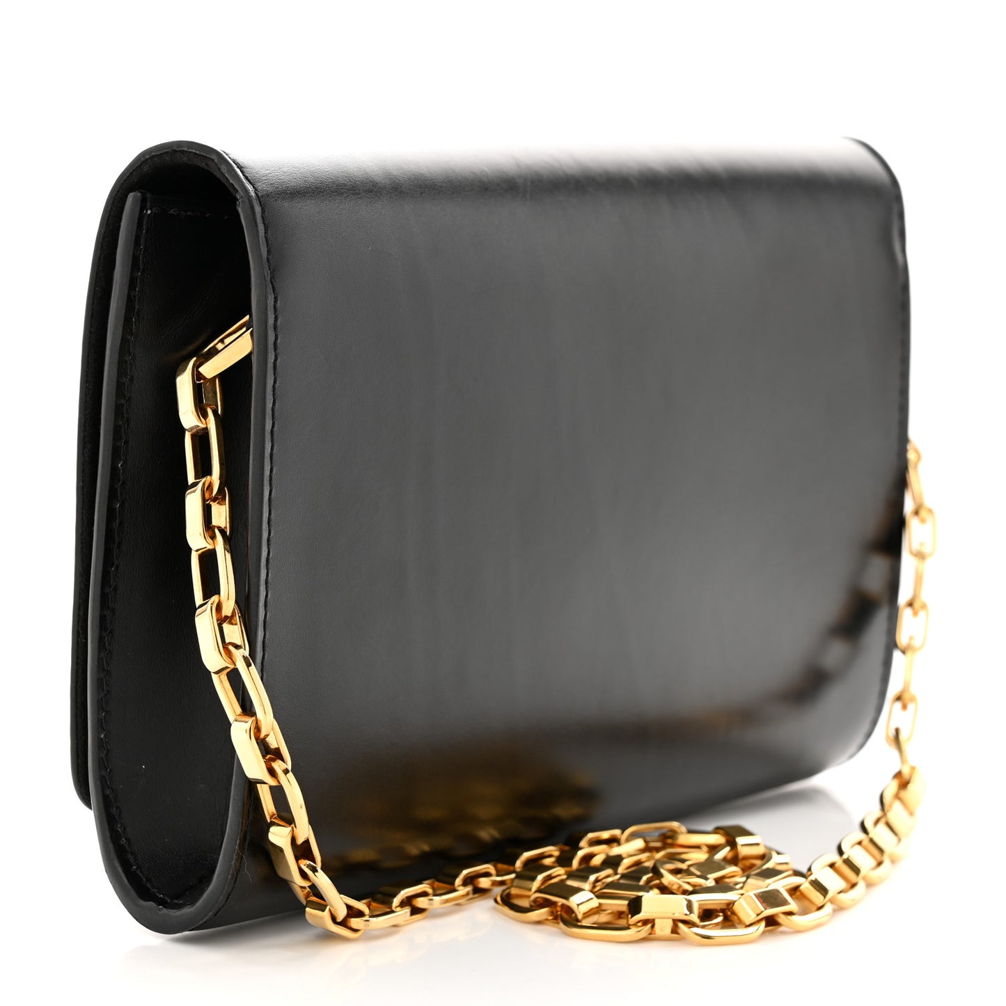 Calfskin Chain Louise MM Black