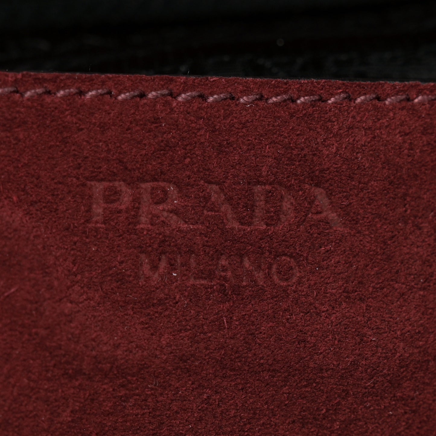 Suede Scamosciato Stitched Small Twin Pocket Tote Porpora