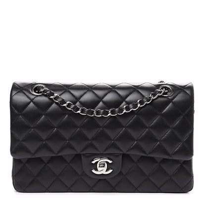 Chanel Lambskin Quilted Medium Double Flap Black 1 of 14