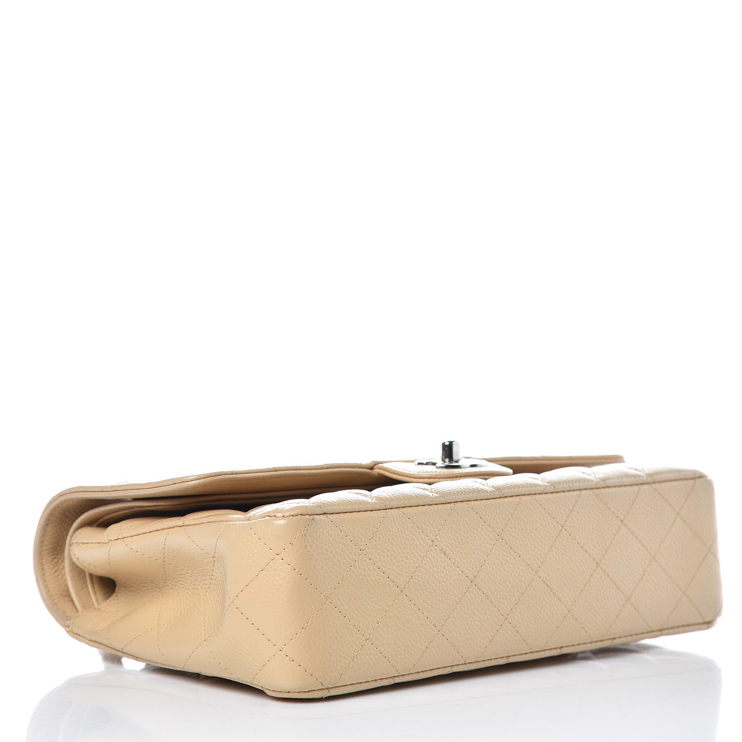 Chanel Caviar Quilted Medium Double Flap Beige Clair 4 of 16