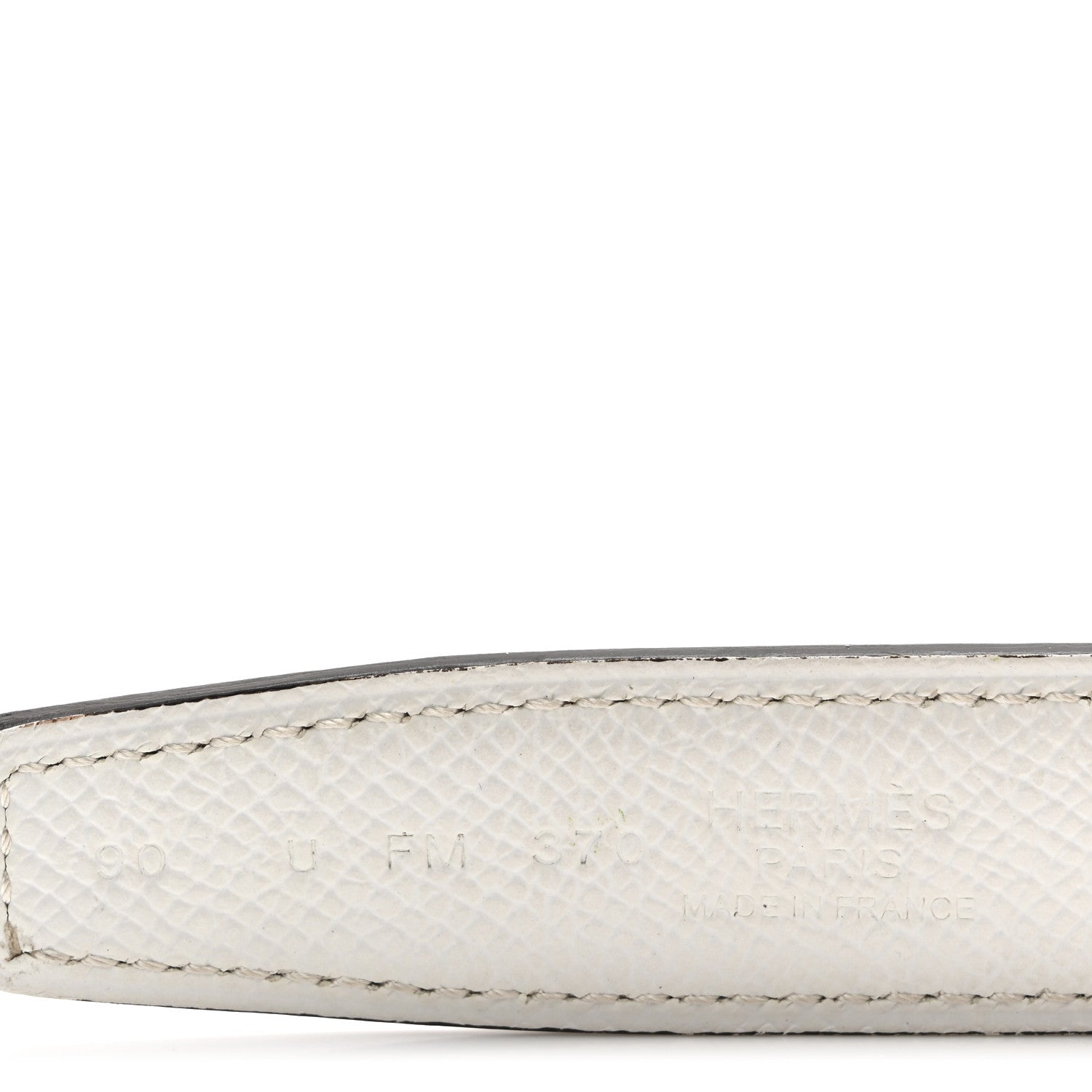 Hermes Swift Epsom 32mm Belt Strap 90 36 Etoupe White 7 of 10
