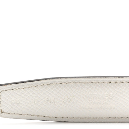 Hermes Swift Epsom 32mm Belt Strap 90 36 Etoupe White 7 of 10