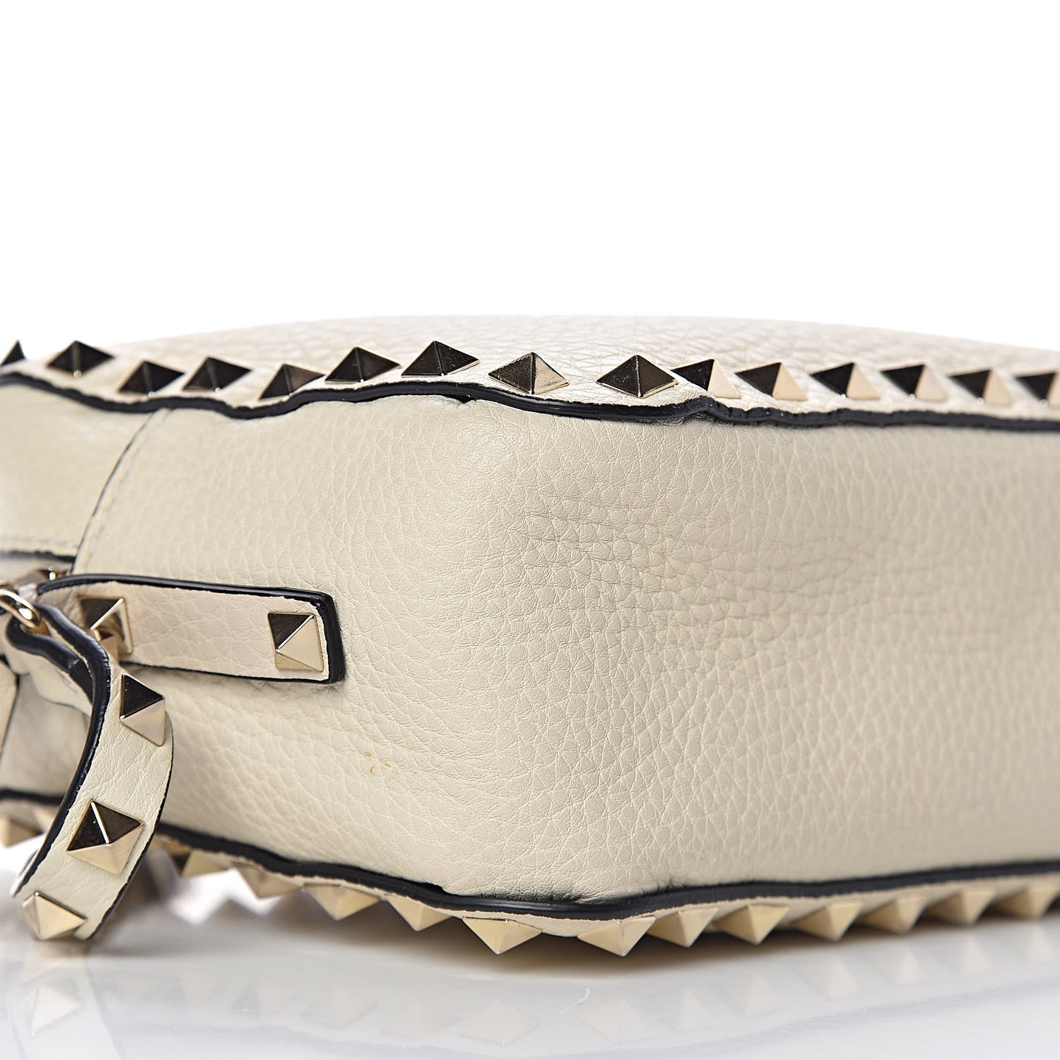 Valentino Garavani Grained Calfskin Rockstud Camera Crossbody Bag Ivory 9 of 11