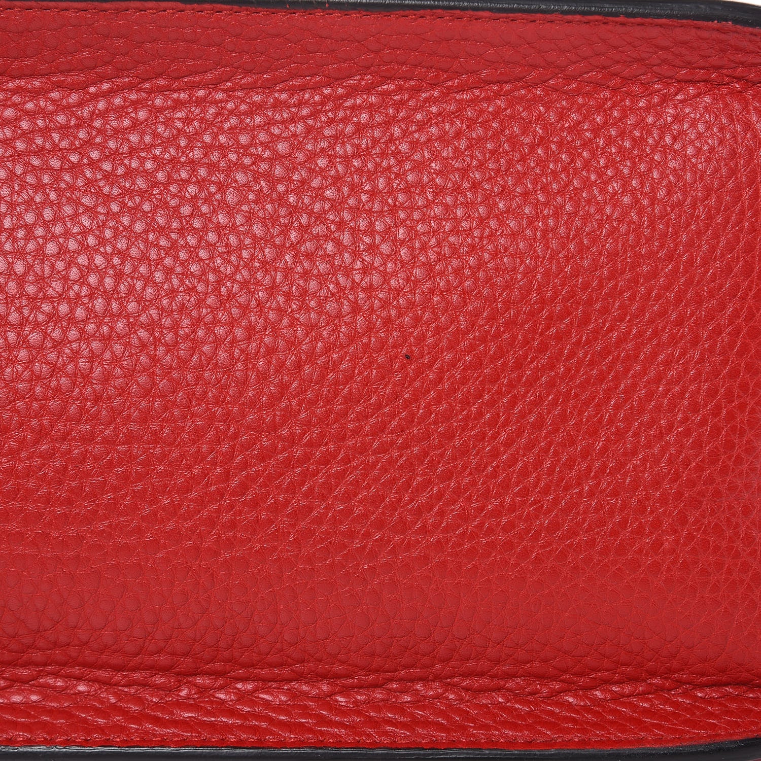 Gucci Pebbled Calfskin Bamboo Daily Flap Shoulder Bag Red 9 of 10