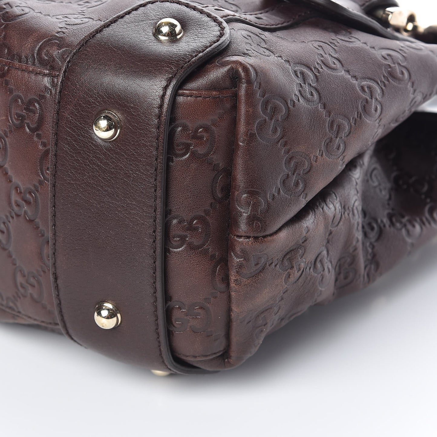 Guccissima Small Pelham Shoulder Bag Chocolate