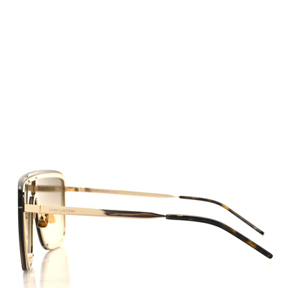 Saint Laurent Metal SL 364 Mask Sunglasses Brown 3 of 7