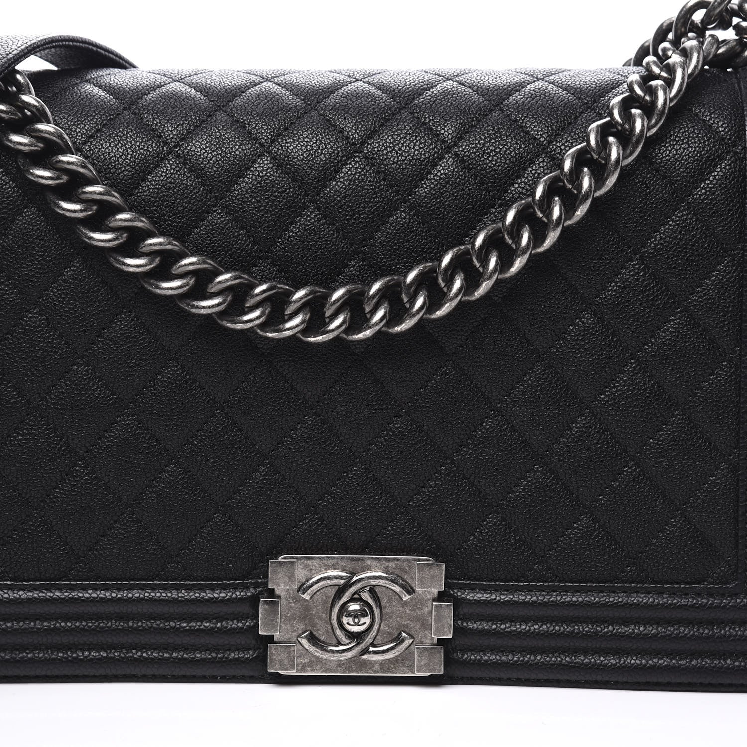 Chanel Caviar Quilted New Medium Boy Flap Black 9 of 9